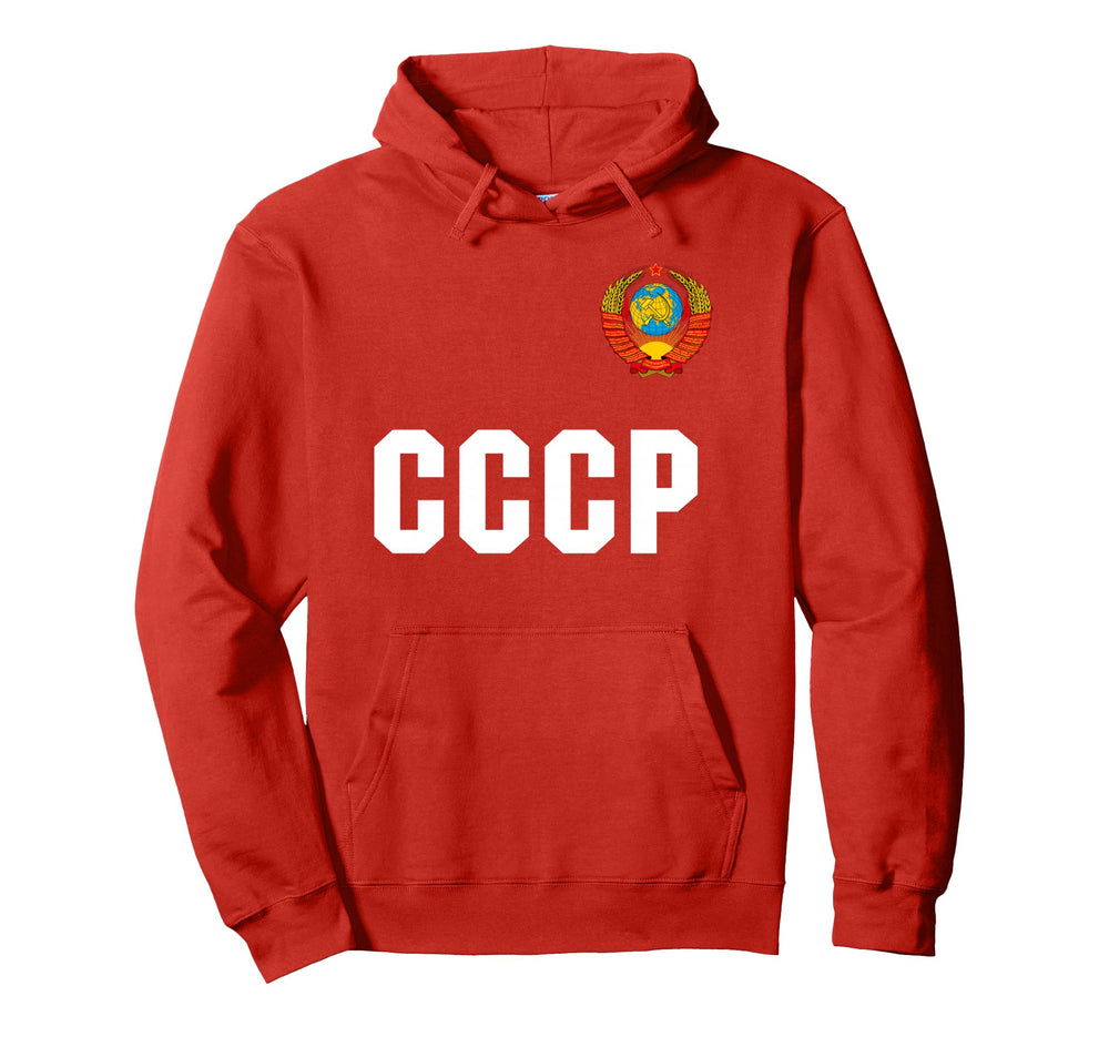 Russia Cccp Ussr Russia Football Hoodie - Casual Everyday Wear Unisex