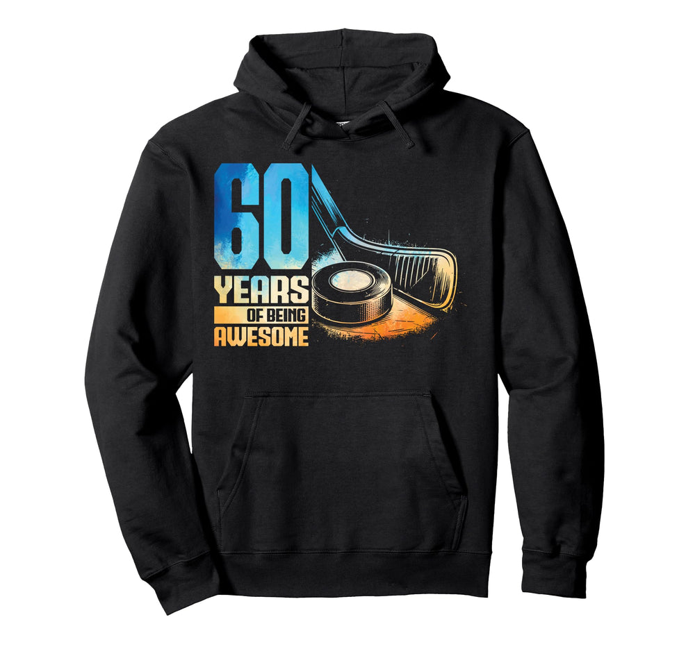 60Th Birthday Icehockey Player Ice Hockey Hoodie - Graphic Print Men Women