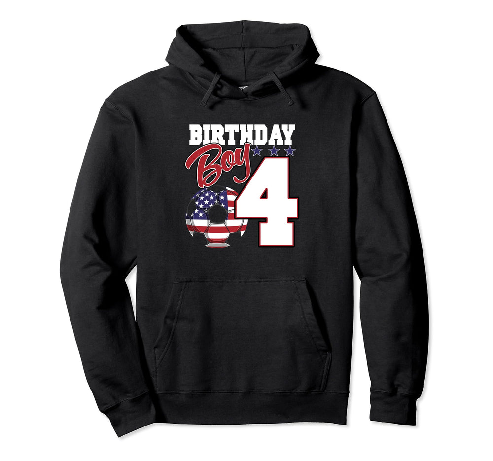 4Th Birthday Party Patriotic Hoodie - Casual Everyday Wear for Adults