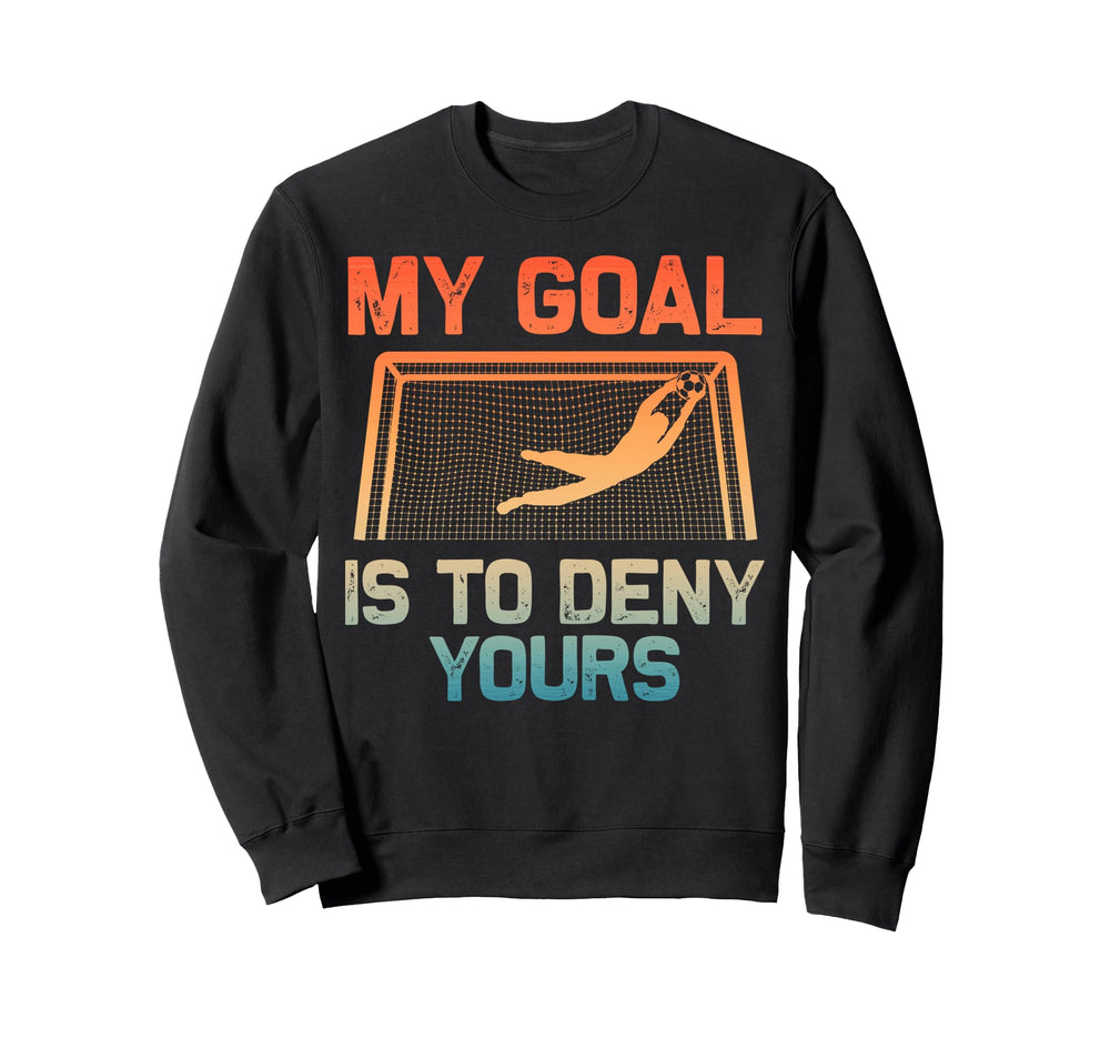 Soccer Goalie Art Gag Soccer Player Sweatshirt - Graphic Print for Adults