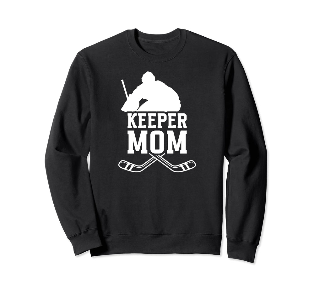 Ice Hockey Keeper Mom Ice Hockey Sweatshirt - Custom Art Print Unisex