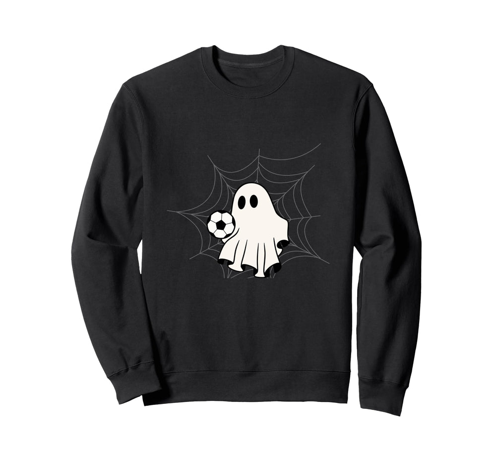 Ghost Playing Soccer Soccer Team Sweatshirt - Trendy Graphic for Adults
