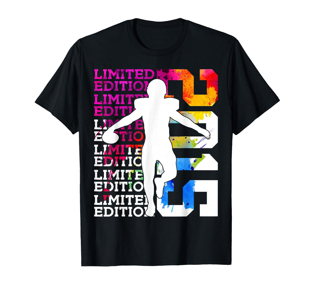 2015 Football 11Th Birthday T-Shirt - Minimalist Print for Adults