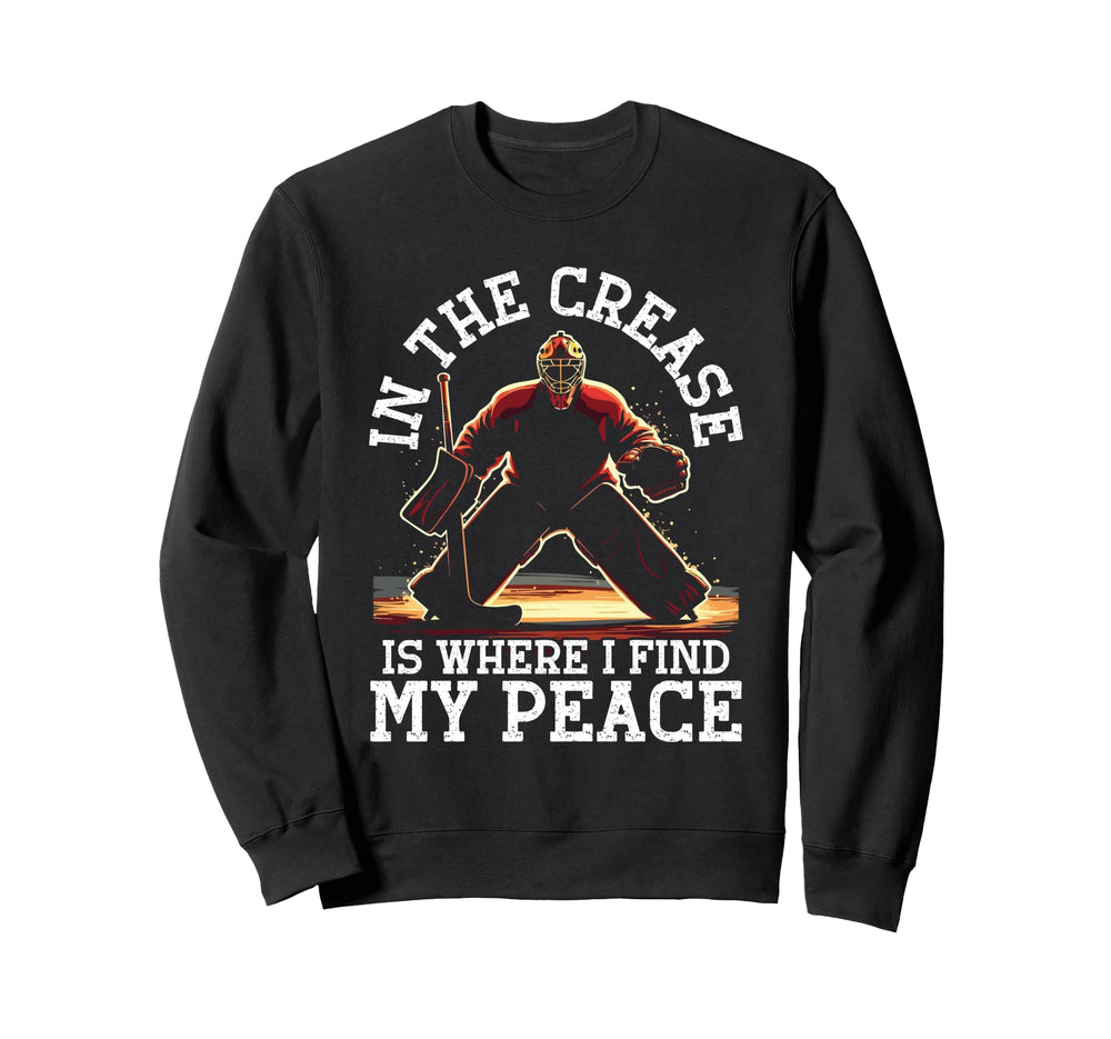 Crease Is Where I Find My Peace Ice Sweatshirt - Minimalist Print Unisex