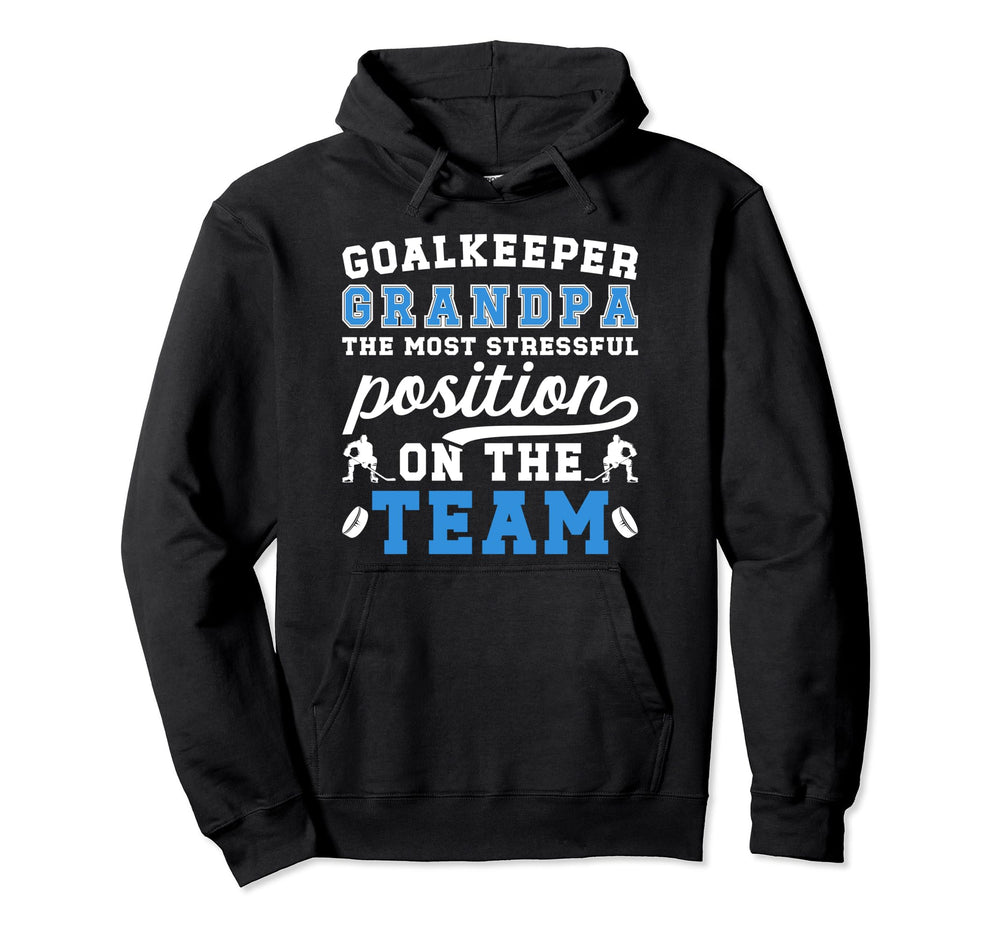 Funny Hockey Goalkeeper Grandpa Hoodie - Streetwear Style for Adults