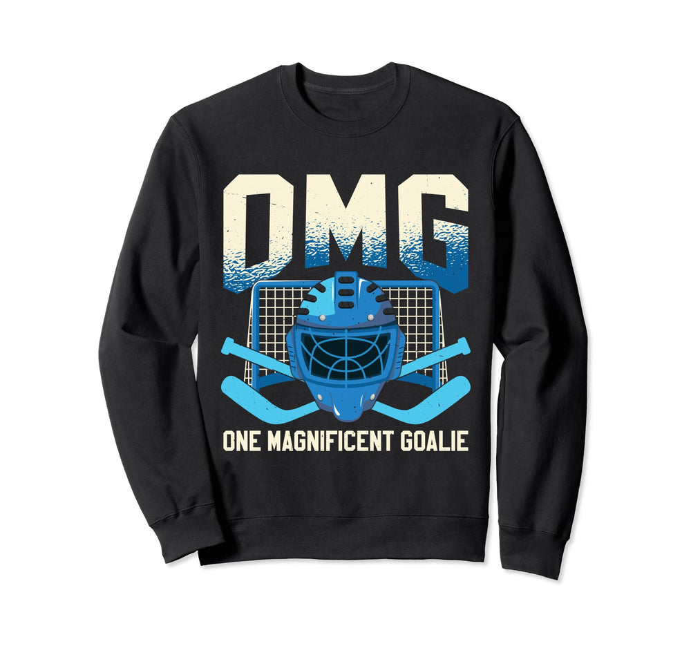 Goalkeeper Ice Hockey Goalie Sweatshirt - Minimalist Print for Adults