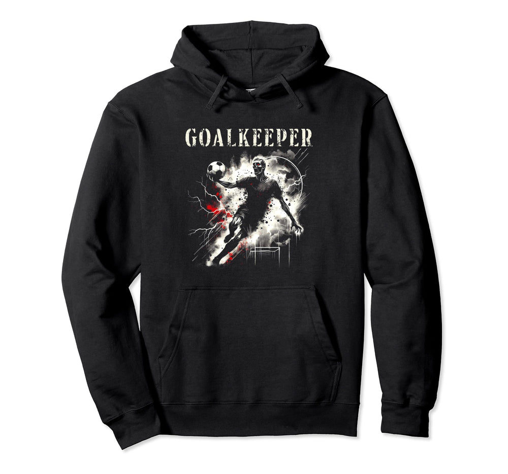 Zombie Goalkeeper Creepy Soccer Halloween Hoodie - Custom Art Print Unisex