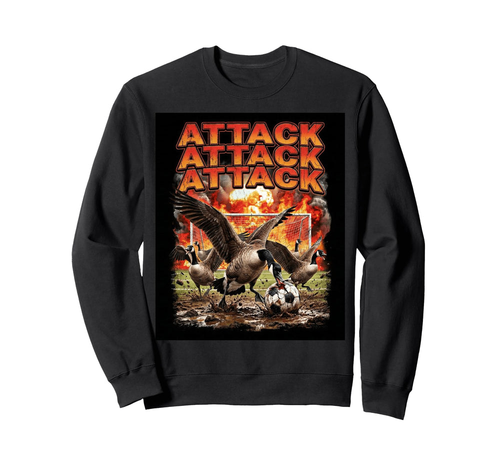 Funny Aggressive Goose Meme Sweatshirt - Casual Everyday Wear for Adults