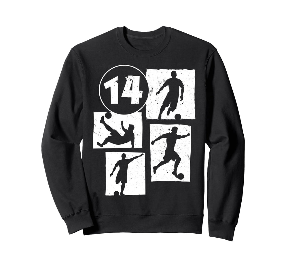 14Th Birthday Soccer Player Sweatshirt - Streetwear Style for Adults