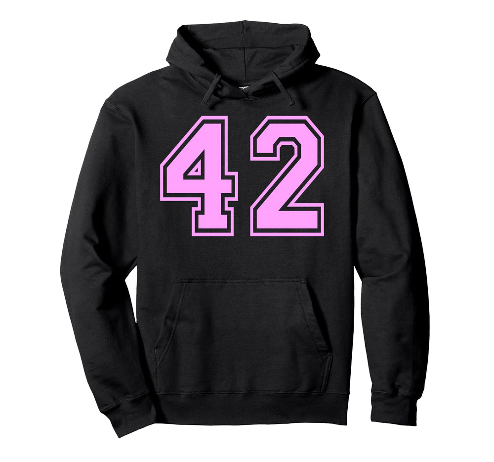 42 Number Forty Two Sports Hoodie - Casual Everyday Wear for Adults