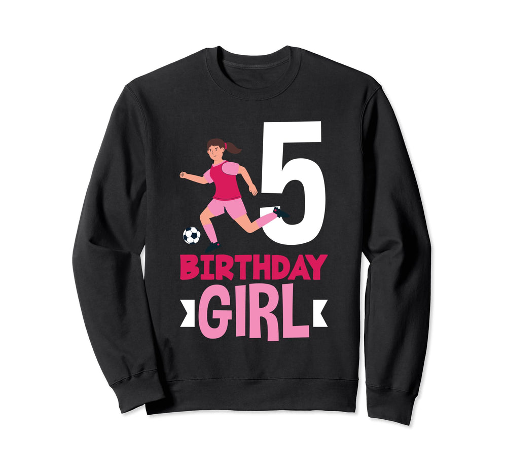 5Th Birthday 5 Years Soccer Sweatshirt - Casual Everyday Wear Unisex
