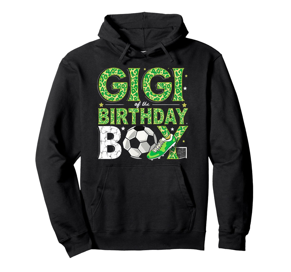 Gig Birthday Soccer Theme Hoodie - Minimalist Print for Adults
