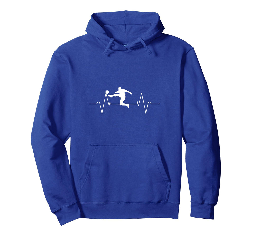 Soccer Heartbeat Soccer Player Gift Hoodie - Casual Everyday Wear Unisex