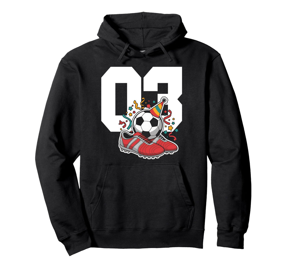 3 Soccer Birthday Gift Soccer Fan Hoodie - Unique Graphic for Adults