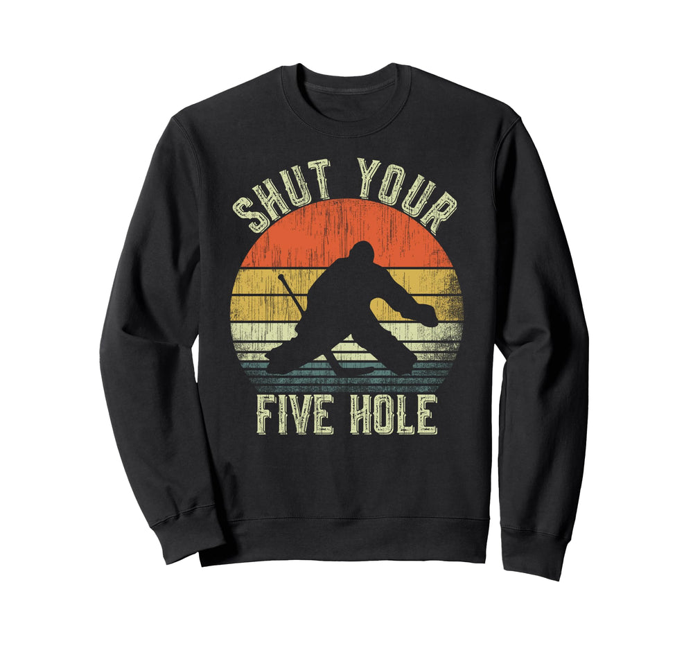 Shut Your Five Hole Funny Ice Sweatshirt - Unique Graphic for Adults
