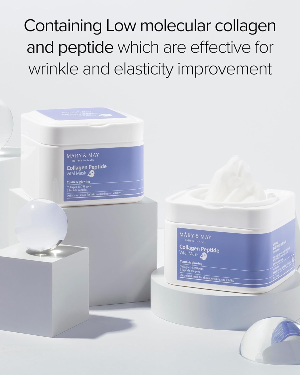 Mary & May Collagen Peptide Vital Mask - Snipetell