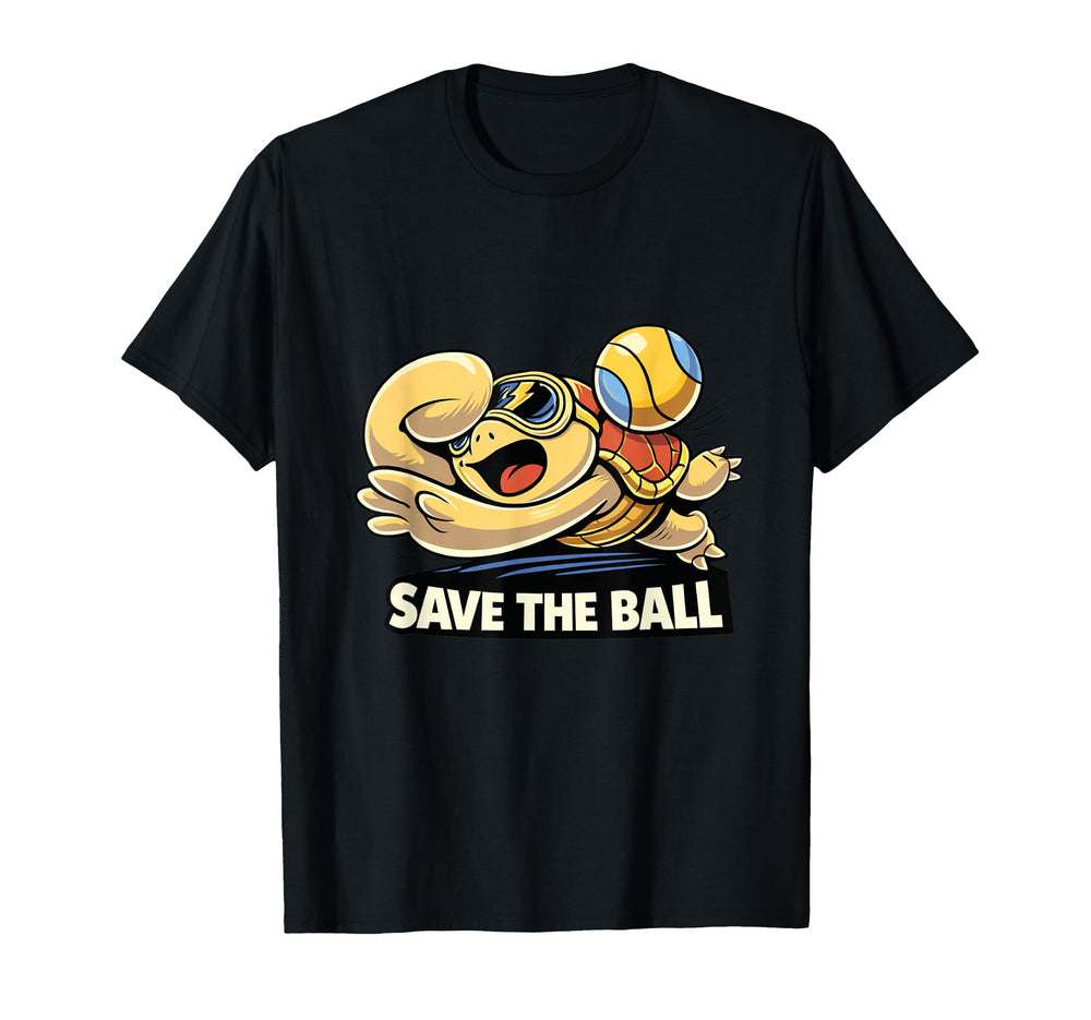 Funny Goalkeeper Turtle Save Ball T-Shirt - Novelty Apparel Men Women