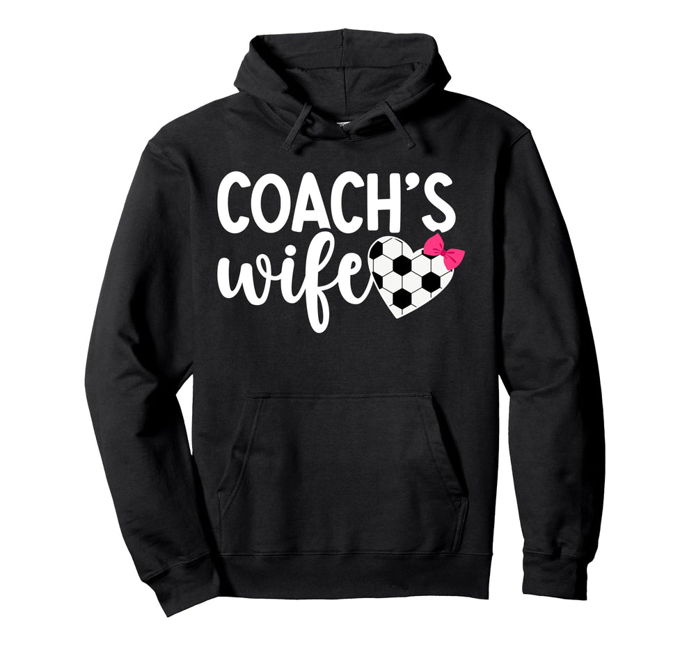 Soccer Coachs Wife Soccer Coach Wife Hoodie - Minimalist Print for Adults