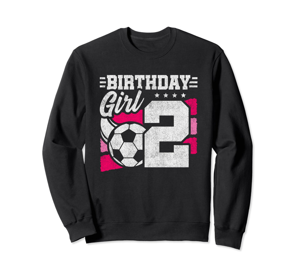 2 Year Old Soccer Birthday 2Nd Sweatshirt - Novelty Apparel for Adults