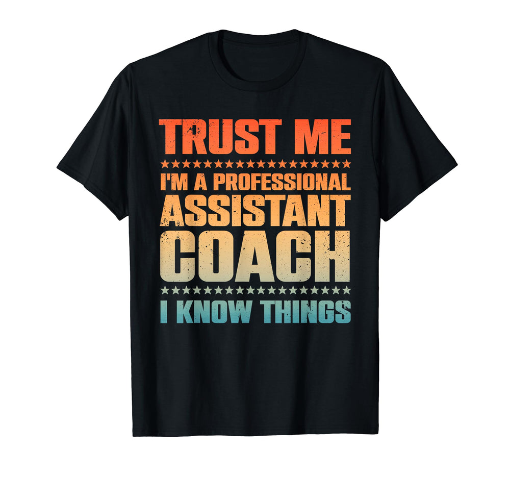 Assistant Coach Softball Baseball Coaches T-Shirt - Minimalist Print Unisex