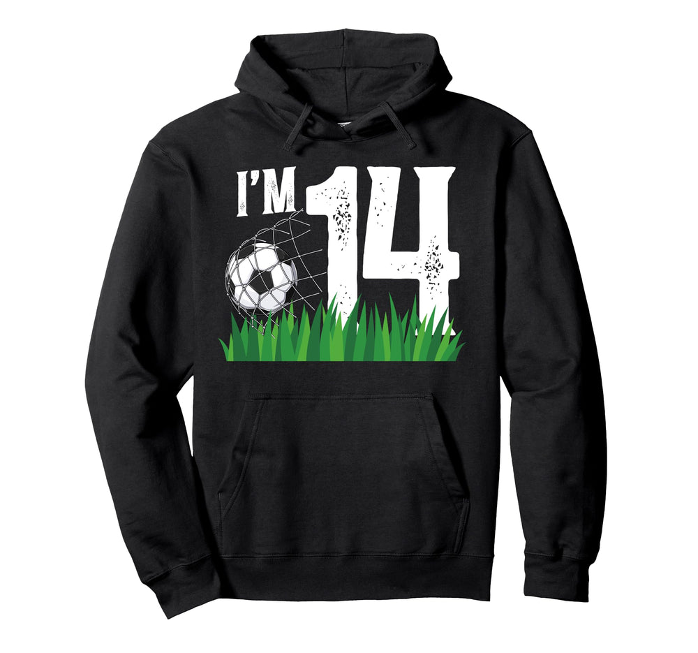 14Th Soccer Birthday Party Fourteen Hoodie - Custom Art Print Men Women
