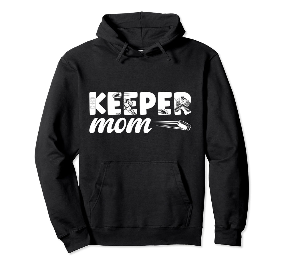 Ice Hockey Goalkeeper Mom Hockey Hoodie - Novelty Apparel for Adults