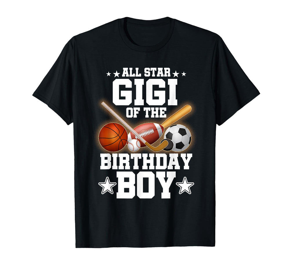 All Star Gigi Birthday Basketball Soccer T-Shirt - Unique Graphic Men Women