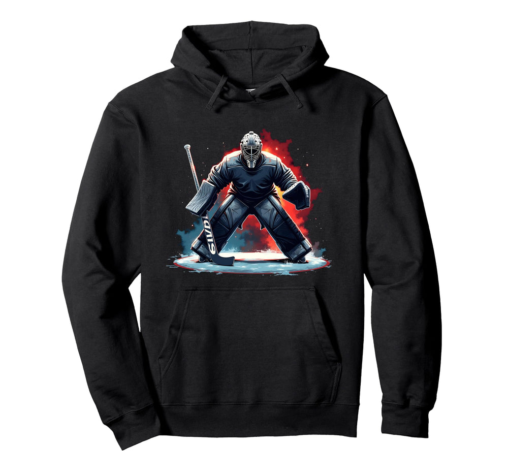 Ice Hockey Player Goalkeeper Ice Hockey Hoodie - Aesthetic Graphic Unisex