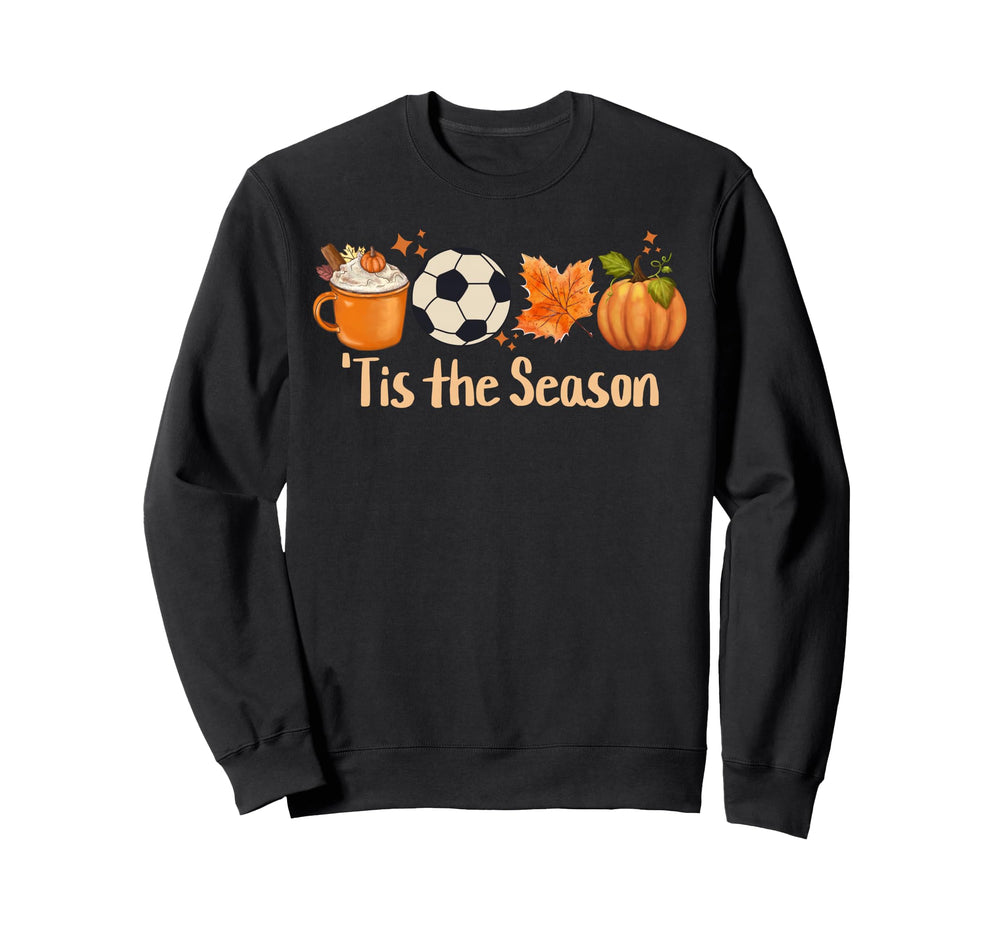 Tis Season Fall Soccer Sports Hoodie - Graphic Print Unisex