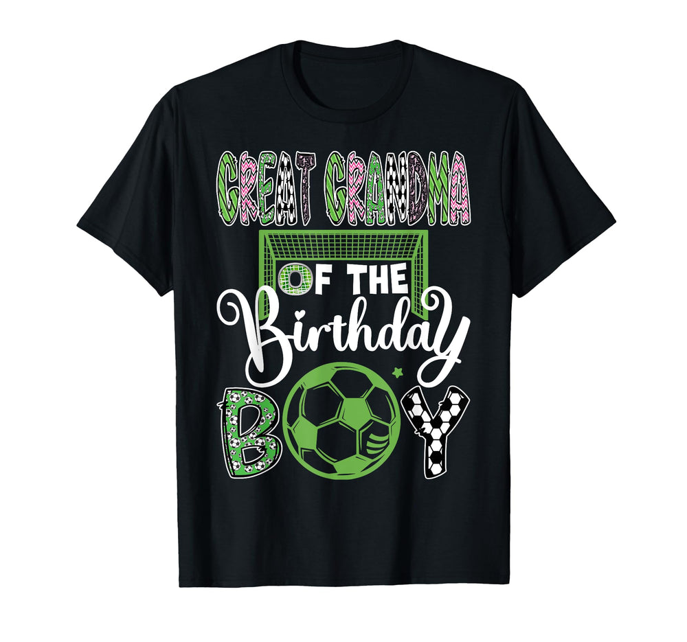 Great Grandma Birthday Soccer Player T-Shirt - Graphic Print for Adults