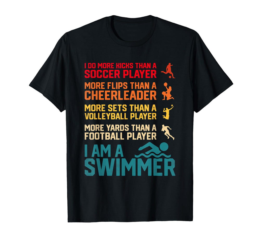 Swimming Coach Swimmer Funny Swim T-Shirt - Fun Novelty Design Unisex