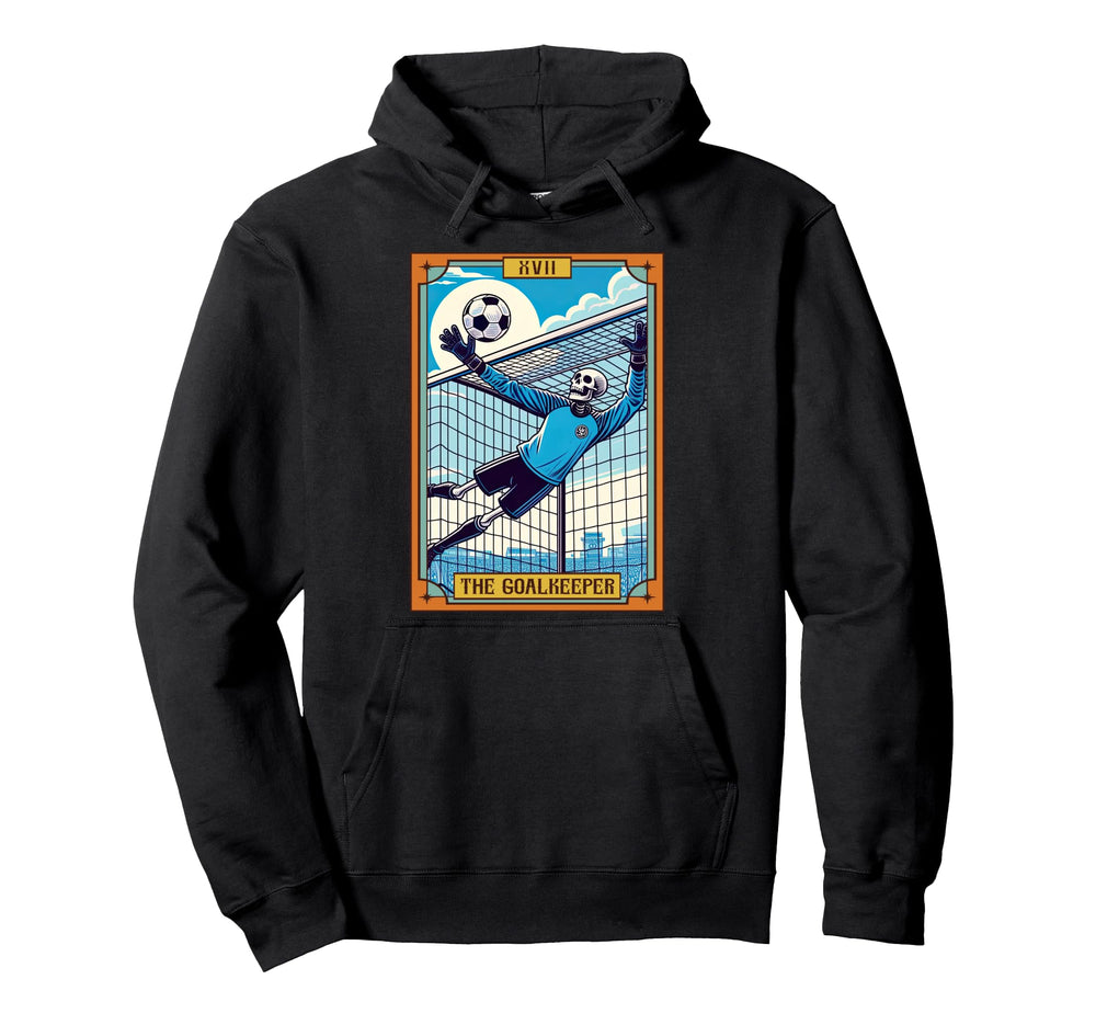 Funny Skeleton Goalkeeper Soccer Hoodie - Aesthetic Graphic Men Women