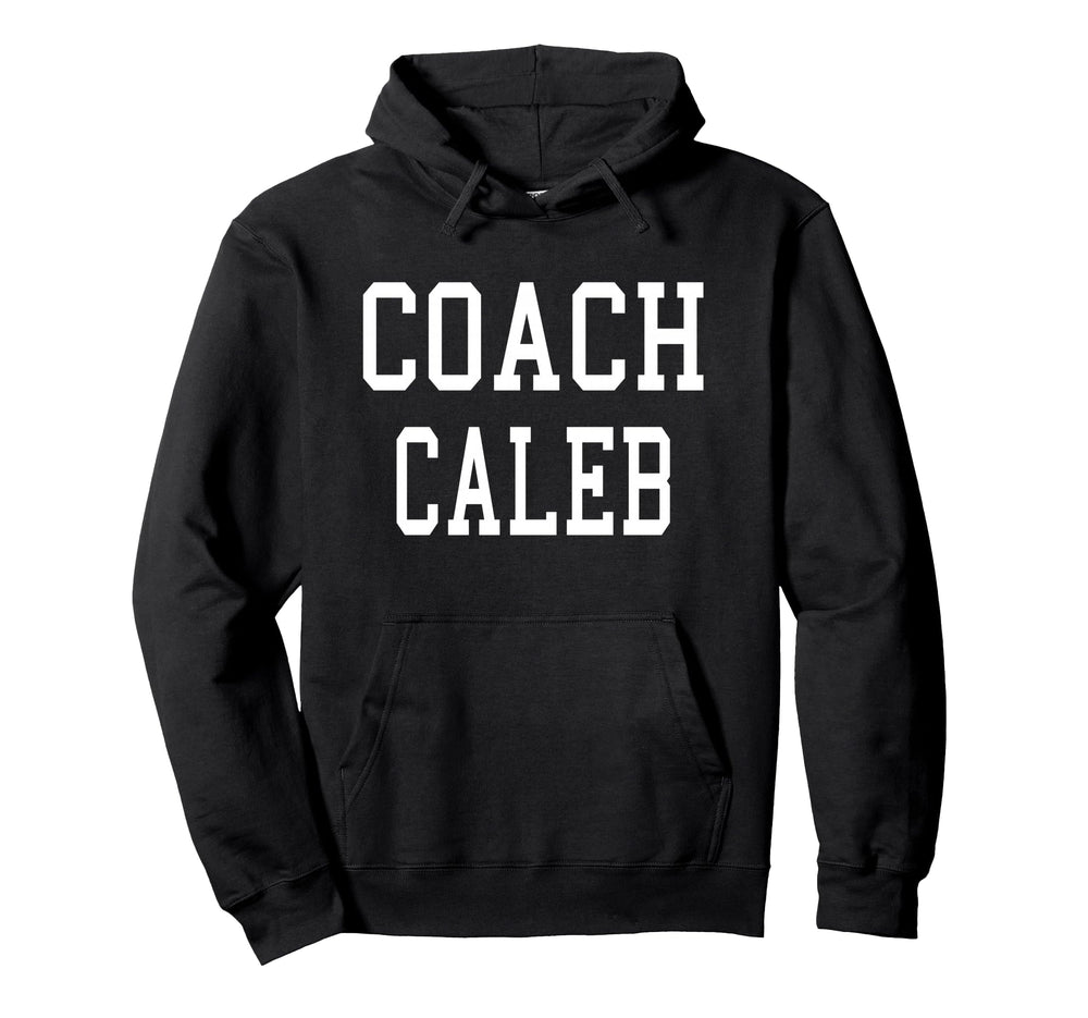 Coach Caleb Custom Football Soccer Hoodie - Trendy Graphic Men Women