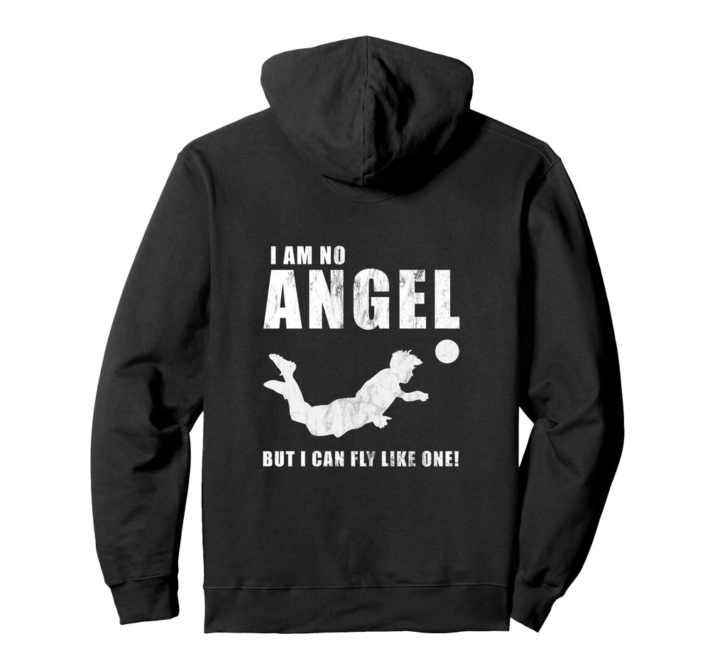 Funny Striker Forward Soccer Goal Hoodie - Minimalist Print for Adults