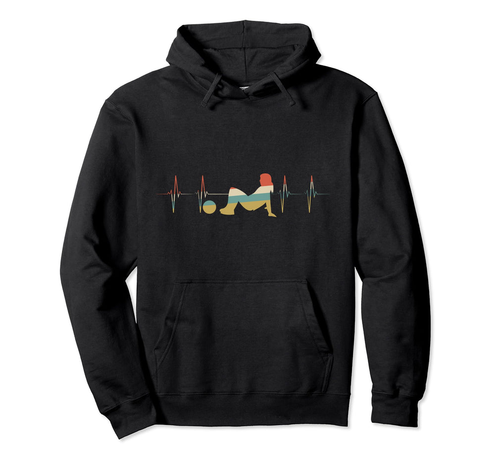 Crab Soccer Heartbeat Ecg Ekg Hoodie - Minimalist Print Unisex