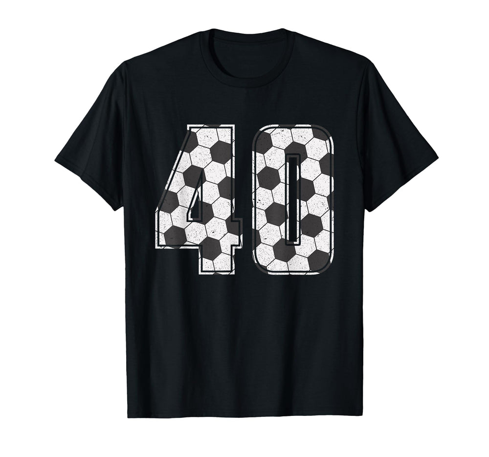 Soccer Player Number 40 Forty Soccer T-Shirt - Streetwear Style Men Women