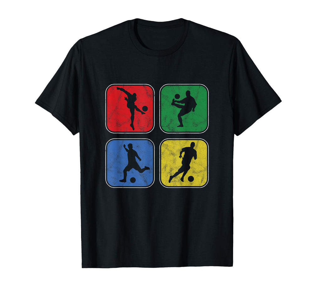 Soccer Footballer Football Player T-Shirt - Minimalist Print Men Women
