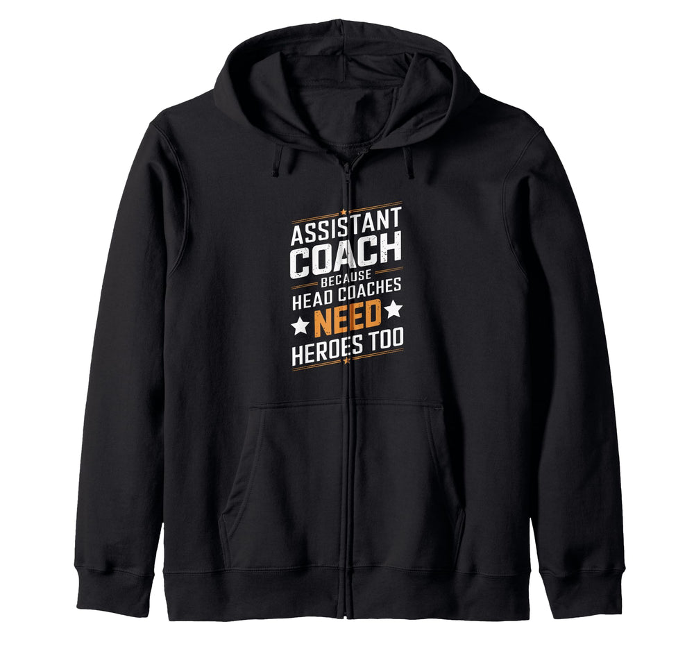 Funny Assistant Coach Soccer Hoodie - Casual Everyday Wear for Adults