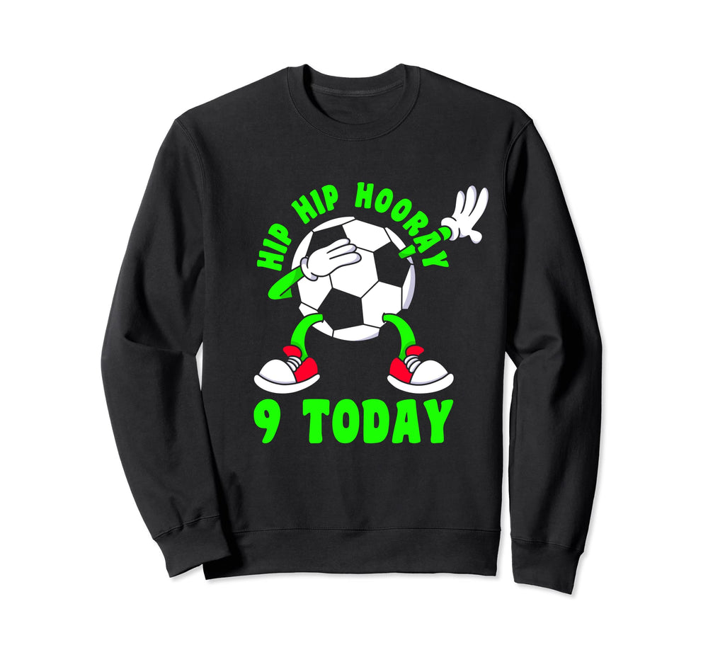 Happy 9 Birthday 9 Year Old Dabbing Sweatshirt - Fun Novelty Design Unisex