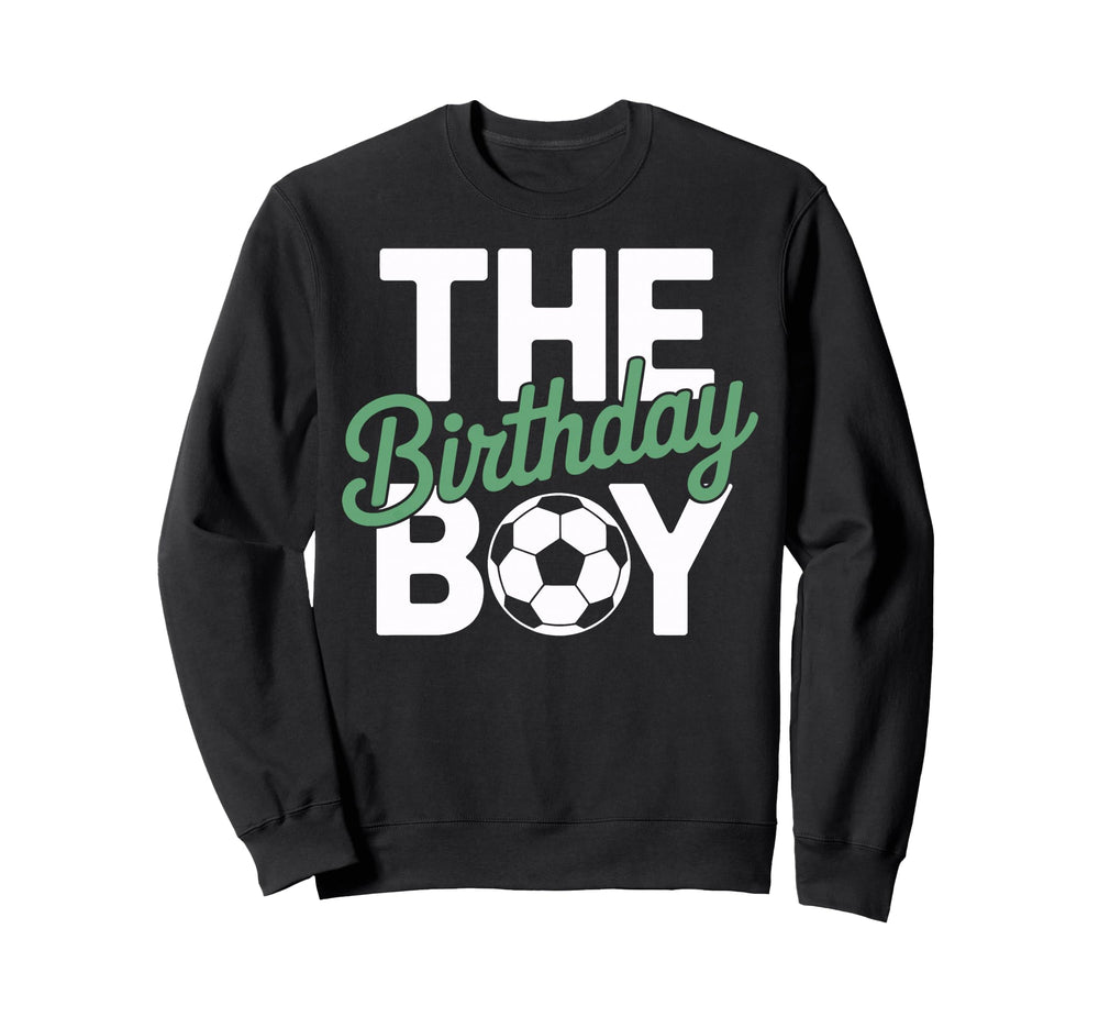 Birthday Soccer Ball Young Player Sweatshirt - Minimalist Print Men Women