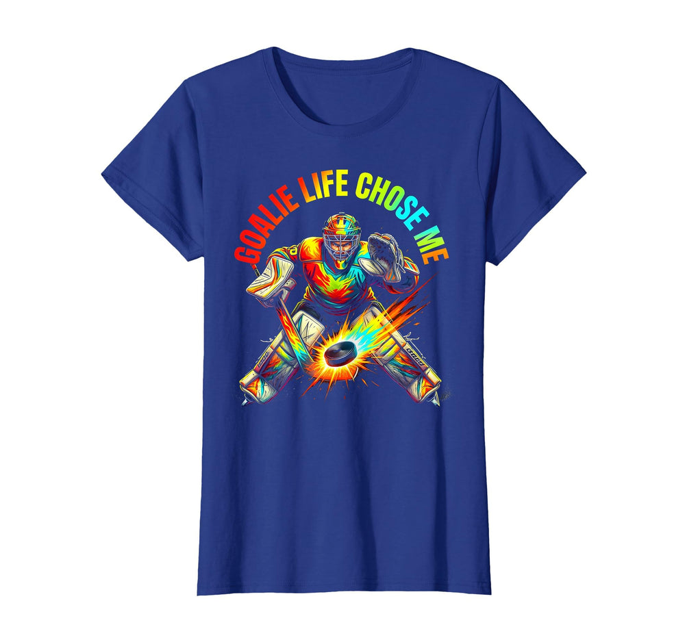 Goalie Life Chose Me Soccer Hockey T-Shirt - Graphic Print for Adults