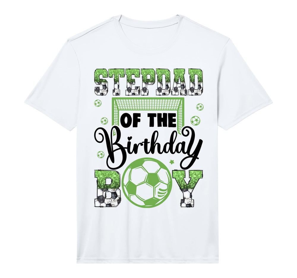 Stepdad Birthday Soccer Player Birthday T-Shirt - Aesthetic Graphic Unisex