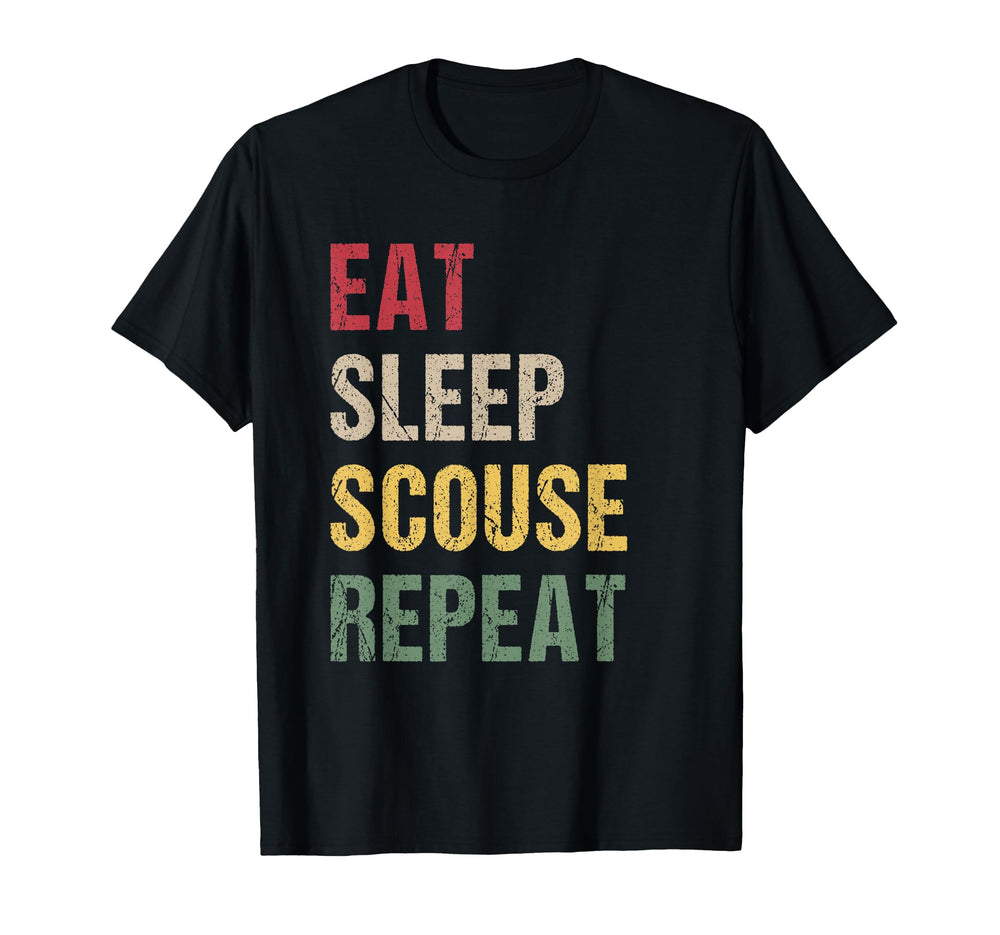 Eat Sleep Scouse Repeat T-Shirt - Unique Graphic for Adults