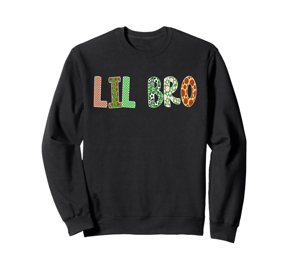 Sports Baller Brother Lil Bro Sweatshirt - Unique Graphic for Adults