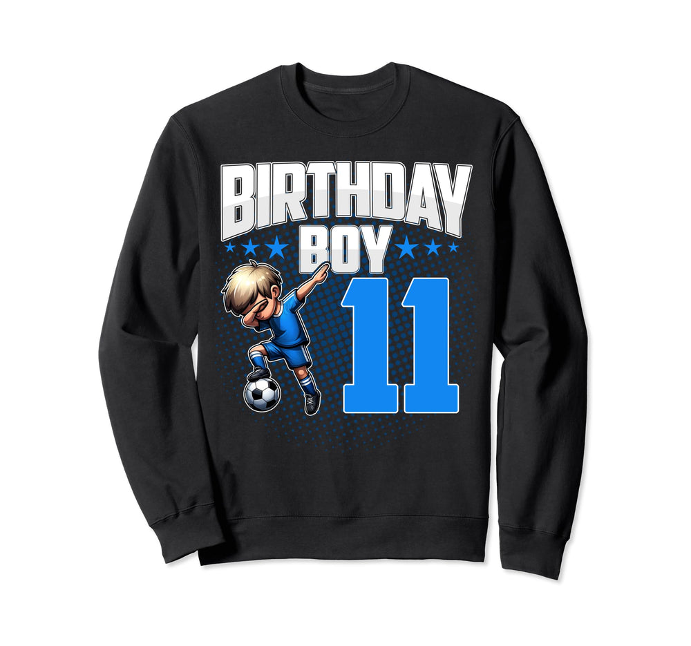 11Th Birthday Soccer Dabbing 11 Sweatshirt - Casual Everyday Wear Unisex