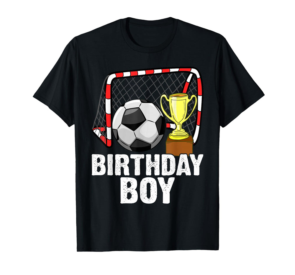 Soccer Birthday Theme Party T-Shirt - Graphic Print for Adults