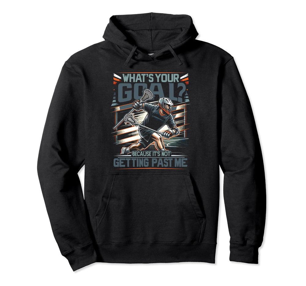 Funny Lax Goalkeeper Lacrosse Goalie Hoodie - Graphic Print for Adults