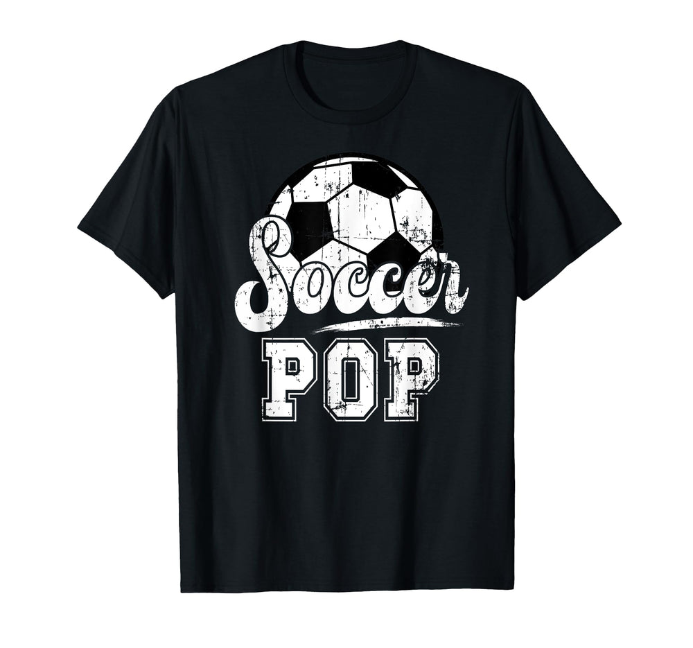 Soccer Pop Grandpa Pop Soccer Player T-Shirt - Minimalist Print Men Women