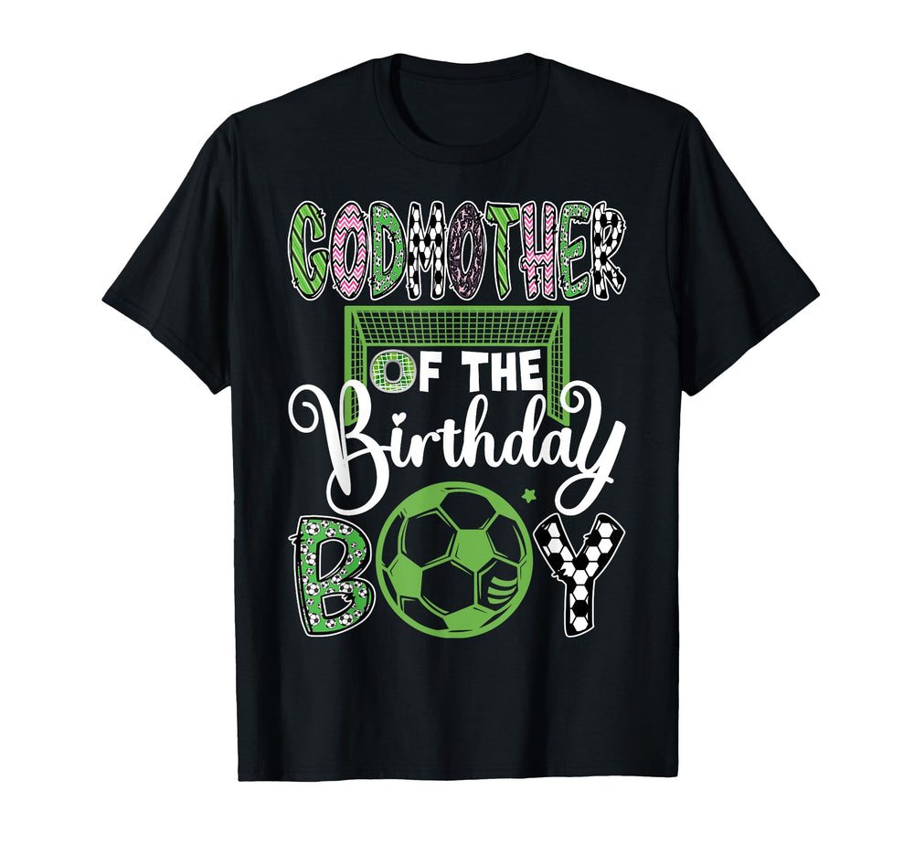 Godmother Birthday Soccer Player T-Shirt - Fun Novelty Design for Adults