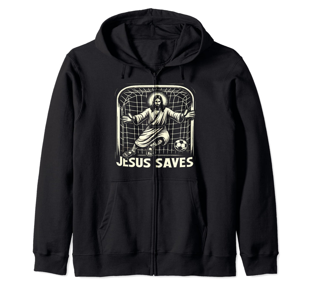 C J S Religious Christian Soccer Player Hoodie - Unique Graphic for Adults